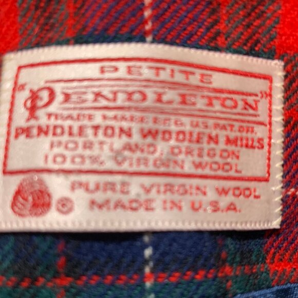 VINTAGE PENDLETON DOUBLE BREAST WOOL PLAID JACKETS SIZE SP - Picture 7 of 7